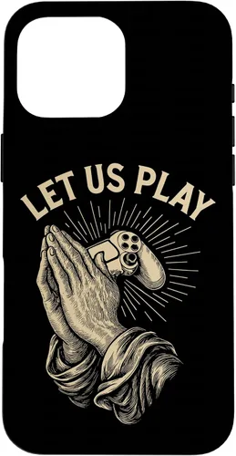 Vista 19 de Funny Gamer Prayer Pun Video Game Controller Retro Gaming Case for iPhone 16