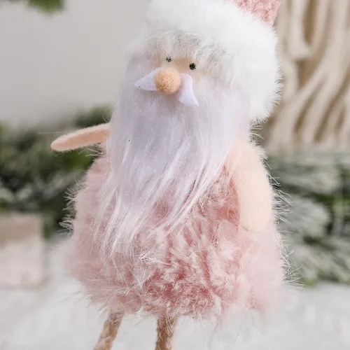 Vista 5 de 4 adornos colgantes de ángel de felpa, adorno de muñeca de árbol de Navidad, decoración de muñecas colgantes, colgante de hadas para Navidad, Año