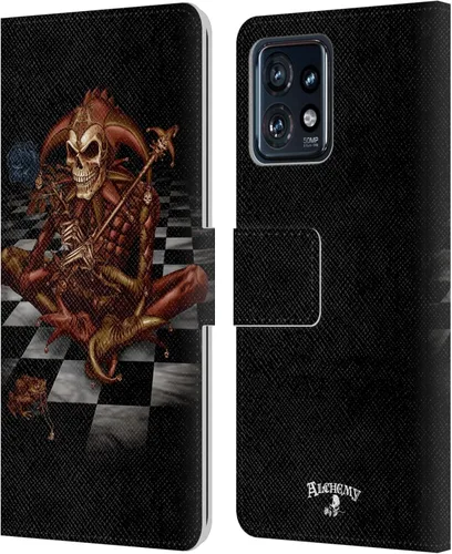 Vista 8 de Head Case Designs Officially Licensed Alchemy Gothic 13 Dagger Illustration Leather Book Wallet Case Cover Compatible with Motorola Moto Edge 40 Pro