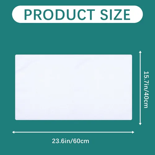 Vista 2 de GEKIXUTP 10 Piezas Toallas en Blanco de Sublimación, 16 x 24 Pulgadas Toallas de Microfibra de Sublimación para Cocina DIY, Toallas de Té en Blanco