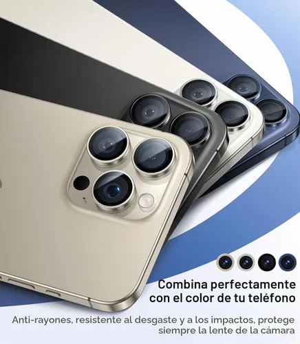 Vista 9 de UltraGlass UNBREAK TOP 9H+ - Protector de lente de vidrio para iPhone 15 Pro Max/15 Pro [grado militar inastillable y de mayor duración] protector