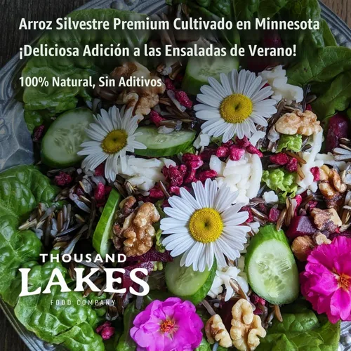Vista 7 de Thousand Lakes Arroz silvestre cultivado en Minnesota - 15 onzas 100% arroz salvaje Todo natural