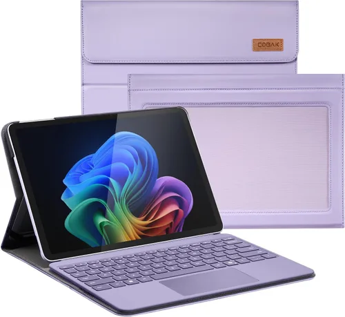 Vista 12 de CoBak Funda para Microsoft Surface Pro de 12" (2025), Premium Business Cover con soporte multiángulo, soporte para lápiz capacitivo integrado