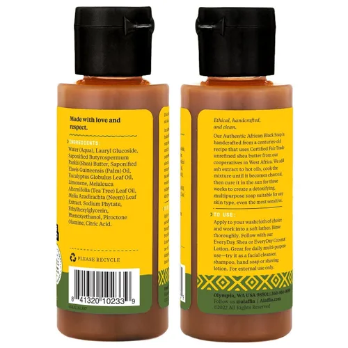 Vista 3 de Autentico jabón negro africano Alaffia, 32 onzas, 32, 1, 1