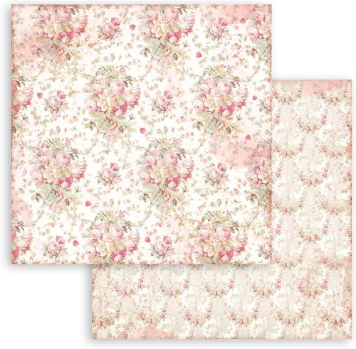 Vista 4 de Scrapbooking Bloc pequeño 10 hojas CM 20.3 x 20.3 (8 x 8 pulgadas) Selección de fondos - Rosa Perfum