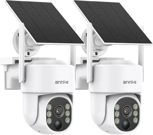 Vista 12 de ANNKE Cámaras de seguridad solar de 4MP inalámbricas para exteriores, sistema de cámara de seguridad para el hogar de 5MP con 4 cámaras, vista