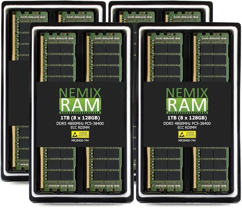 Vista 19 de NEMIX RAM Kit de memoria de servidor registrado DDR5 4800MHZ PC5-38400 1Rx4 1.1V CL40 288-PIN ECC RDIMM compatible con ASUS 2U4N Servidor