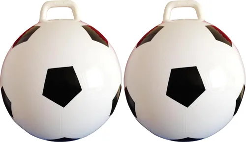 Vista 11 de Pelota saltarina AppleRound Space Hopper con bomba en estilo fútbol, 15 pulgadas / 38 cm de diámetro para edades de 3 a 6 años, rebote de canguro