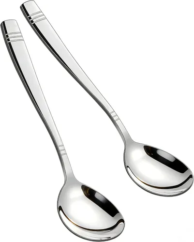 Vista 7 de Cucharas grandes de acero inoxidable, juego de 6 piezas