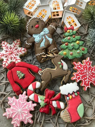 Vista 7 de LILIAO Cortador de galletas de reno de Navidad - 3.9 x 4.3 pulgadas - Acero inoxidable