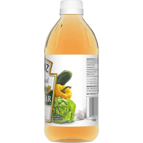 Vista 7 de Heinz Vinagre de sidra de manzana totalmente natural con 5% de acidez, botella de 16 onzas líquidas