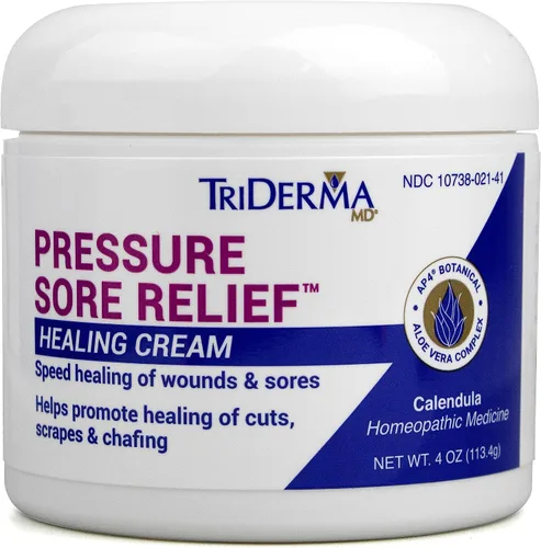 Vista 7 de Crema de Alivio y Curación de Úlceras por Presión TriDerma MD para Llagas de Cama, Úlceras por Presión, Curación de Heridas, Piel Abrazada y Úlceras