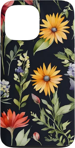 Vista 24 de iPhone 16 Bouquet Acuarela Flores Acuarela Floral Botánico Case