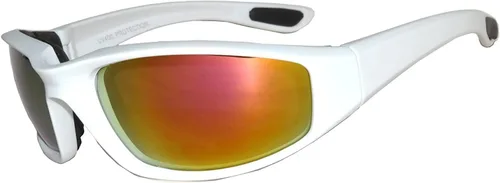 Vista 25 de OWL Gafas de espuma acolchadas para motocicleta, lente transparente con espejo ahumado