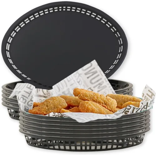 Vista 20 de TableCraft Products C1079BK - Cesta grande para efectivo y transporte, grande, color negro (paquete de 12)