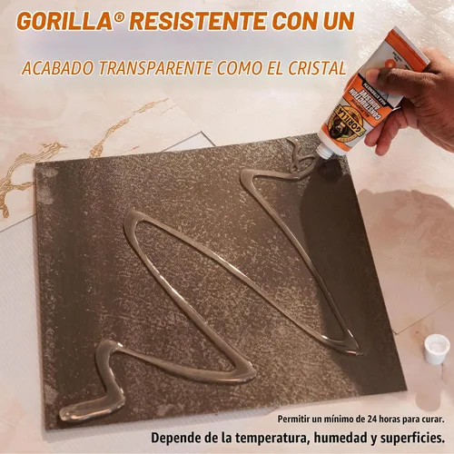 Vista 4 de Gorilla Max Strength - Adhesivo transparente para construcción, tubo de compresión de 2.5 onzas, transparente, (paquete de 1)