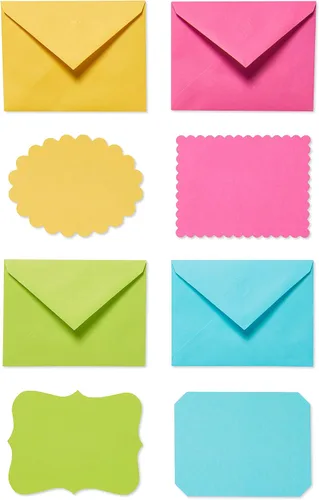 Vista 7 de American Greetings Tarjetas en blanco con sobres, papelería de corazón arcoíris (48 unidades)