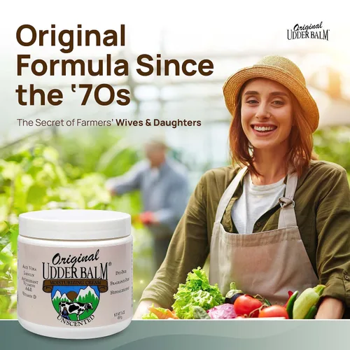 Vista 3 de Bálsamo de Udder original sin perfume para piel seca agrietada