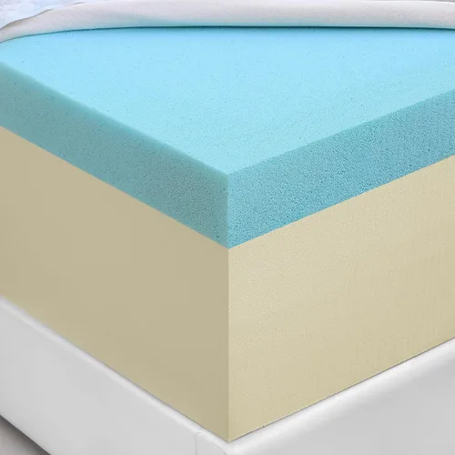 Vista 11 de Furinno Tidur - Colchón de espuma viscoelástica de gel refrescante, 10 pulgadas, individual, color blanco