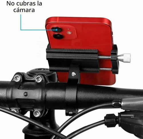 Vista 4 de Aluminio motocicleta bicicleta bicicleta titular de montaje manillar para teléfono celular GPS EE.UU. (negro)