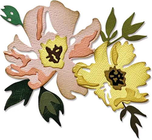 Vista 6 de Sizzix Juego de troqueles Thinlits 7PK Blossom de Tim Holtz, 666283
