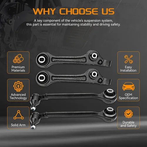 Vista 4 de RWD Brazos de control delanteros inferiores delanteros y traseros compatibles con Chrysler 300 2011-2019, Dodge Challenger Charger 2011-2019