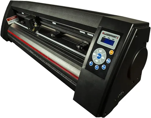 Vista 8 de Nuevo 34" Cortador de Vinilo LaserPoint 3 (LP3) con ARMS Contour Cutting, Stand and Basket - USCutter