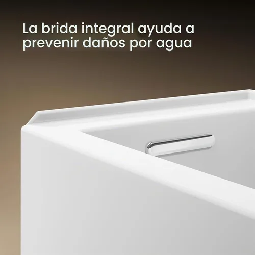 Vista 9 de Kohler 20201-LA-0 Bañera de alcoba Underscore® de 60" x 30" con delantal integral, brida integral y drenaje a la izquierda, Blanco