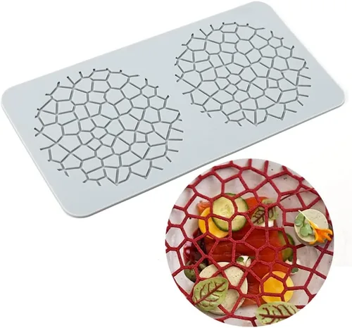 Vista 16 de TUKE Moldes de encaje para decoración de pasteles, moldes de silicona de hojas 3D para hornear moldes de gomitas, moldes de fondant de arcilla