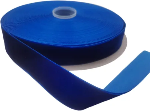 Vista 68 de Cinta de terciopelo de nailon de una sola cara, carrete de 1 pulgada x 25 yardas (negro)