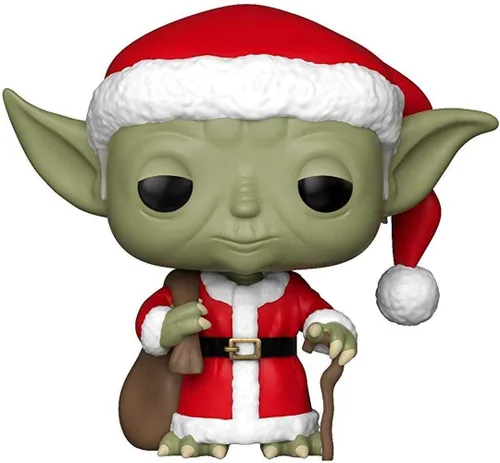 Vista 5 de Star Wars: Holiday - Santa Yoda Funko Pop! Figura de vinilo (paquete con funda protectora compatible con POP Box), multicolor, 3.75 pulgadas