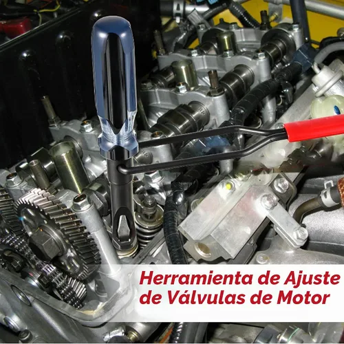 Vista 7 de Dreyoo herramienta de ajuste de válvula de tuerca de 10 mm, perno de ajuste de válvula ranurada, herramienta de rectificado de válvulas compatible