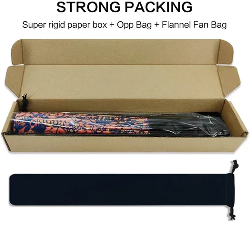 Vista 4 de Abanico para rave con brillo ultravioleta, abanico de mano plegable de bambú para hombres y mujeres (psicodélico espacial, mediano de 11 pulgadas)
