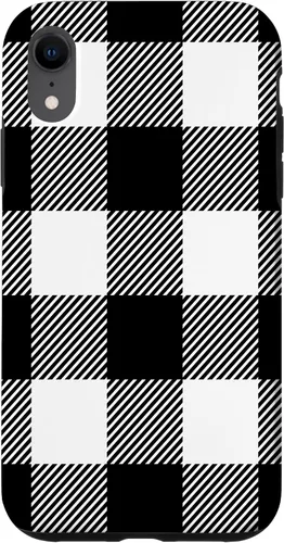 Vista 25 de Buffalo Plaid Black White Phone Case for iPhone 17