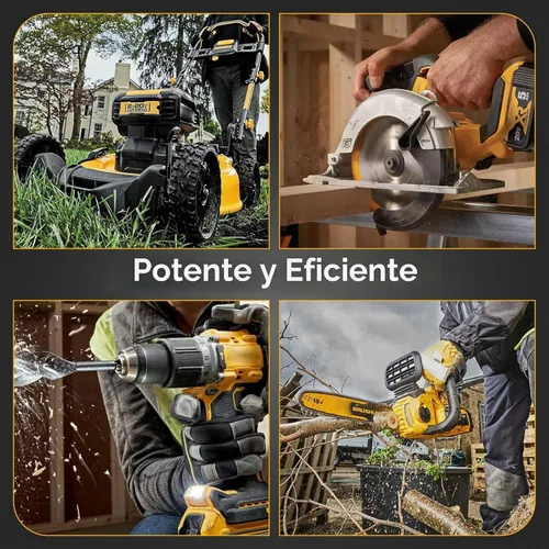 Vista 8 de Paquete de 2 baterías de repuesto de 6.0Ah para Dewalt 20 V Max, repuesto para batería Dewalt DCB200 DCB201 con estación de carga LED