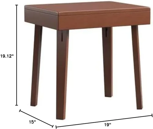 Vista 8 de Stakmore Mesa auxiliar plegable de madera maciza, mecanismo de acero