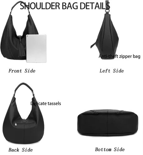 Vista 3 de KILAMAL Bolsos Hobo para mujer Bolsos de hombro y bolsos