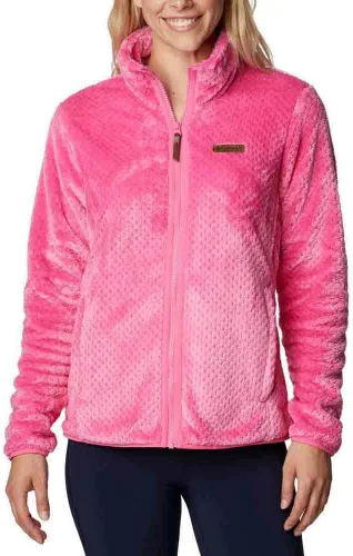 Vista 34 de Columbia - Chaqueta de sherpa Fire Side II con cremallera completa para mujer Alpenglow