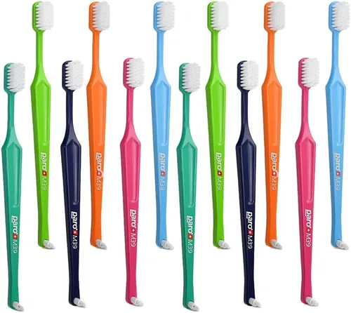 Vista 9 de Paro Cepillo de dientes M39 Cepillo de dientes extra sensible con cerdas medias e intercambiable Inter Space F 5 filas, 39 mechones