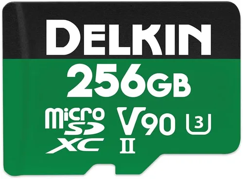 Vista 2 de Delkin Devices Potencia 256 GB MicroSD UHS-II (V90) - 300 MB/s de lectura