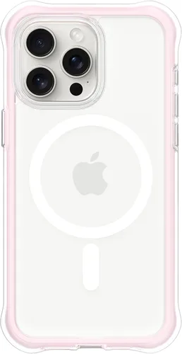 Vista 44 de ORNARTO Air Case para iPhone 16 Pro Max Transparente, Compatible con MagSafe, Funda de Protección contra Caídas de Grado Militar con Air-Pink Rosa