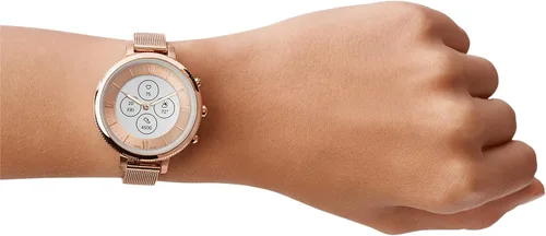 Vista 7 de Fossil Monroe Hybrid HR Smartwatch para mujer con pantalla de lectura siempre encendida frecuencia cardíaca seguimiento de actividad notificaciones