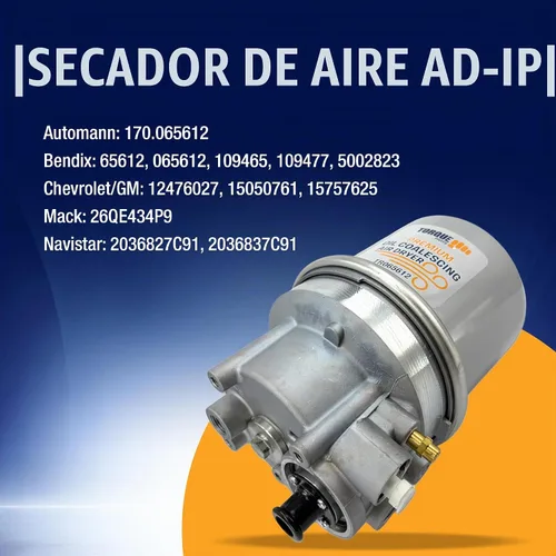 Vista 4 de Equipo del secador de aire del esfuerzo de torsión 065612 AD-IP para los sistemas del secador de aire del estilo de Bendix