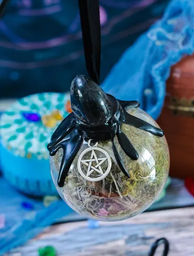 Vista 4 de Bolas de adivinación Bola de adivinación Bolas de protección de nigromancia Herramientas de altar Herramientas de altar Colección de tarros