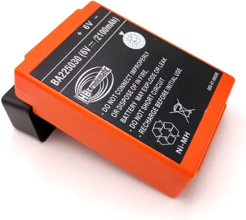 Vista 2 de Paquete de 5 baterías para HBC Radiomatic Battery BA225030 6V 2100mAh BA225030 Ni-Mh Batería recargable para HBC Crane Control remoto Bomba Batería