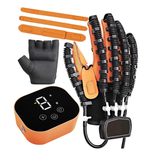 Vista 9 de Guantes robot de rehabilitación para ambas manos, equipo eléctrico para la función de la mano 2024, terapia de masaje para la recuperación de dedos
