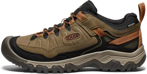 Vista 3 de KEEN Targhee 4 - Zapatos de senderismo impermeables para hombre Tortuga marina/nuez tostada