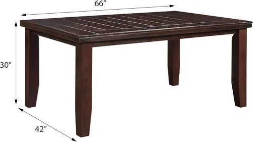 Vista 3 de Cherry Dining Table with Tapered Leg