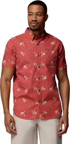 Vista 14 de Columbia - Camisa de manga corta para hombre Rapid Rivers con estampado, con cómodo elástico Colegial Navy Outback