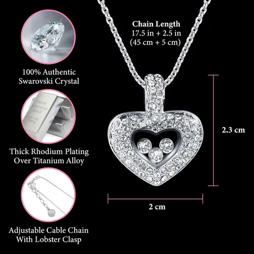 Vista 10 de TRYNDI Collar - Regalos para esposa del marido: Navidad, aniversario, ideas de cumpleaños; regalos románticos para ella